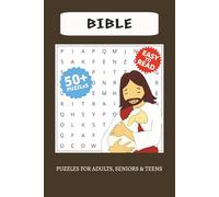 Bible Word Search Puzzle Book: Word Searches with Easy to Rad Print about religion, God, Jesus and More | 6x9 inches, 110 pages | 50+ Puzzles ... Gift for Vacation, Holidays and Free Times