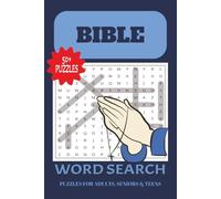 Bible Word Search Puzzle Book: Word Searches with Easy to Read Print about The BIBLE, Scriptures and More | 6x9 inches, 110 pages | 50+ Puzzles ... Gifts for Vacations, Holiday and free Time.