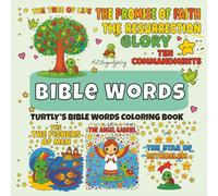 Bible Words - Cozy Turtle Coloring Book: Christian coloring fun with Turtly the Turtle, Discover God’s love through 40 kawaii turtle illustrations and Bible words