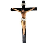 Biblegifts Crucifix florentin en résine à suspendre 20,3 cm - Cadeau de culte de Pâques