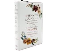 Biblia Bilingue Reina-Valera 1960/ King James Version Para mujer tamano Personal con Cierre, indice, imitacion piel color floreada Jehova te bendiga y te guarde "Coleccion Celestial"