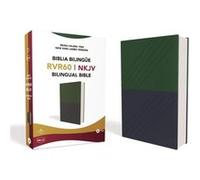 NKJV/RVR60, Bilingual Bible, Leathersoft, 2-Tones Green and Blue / NKJV/RVR60, Biblia Bilingüe, Leathersoft, dos tonos Verde y Azul