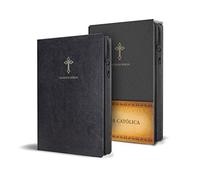 Biblia Católica En Español. Símil Piel Negro, Con Cremallera, Tamaño Compacto / Catholic Bible. Spanish-Language, Leathersoft, Black, Zipper Compact
