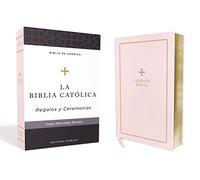 Biblia Católica, Regalos y Ceremonias, Piel reciclada, Rosado, Comfort Print