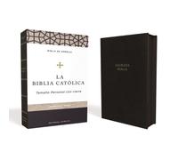 Biblia Católica, Tamaño Personal, Leathersoft, Negra, Con Cierre, Comfort Print
