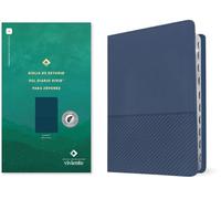 Biblia de estudio del diario vivir/ Holly Bible: Biblia de estudio del diario vivir para jóvenes NTV, SentiPiel, Azul oscuro, Índice, Letra ... Blue, Indexed, Red Letter, With ribbon marker