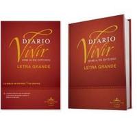 Biblia De Estudio Del Diario Vivir Rvr60, Letra Grande (Letra Roja, Tapa Dura)