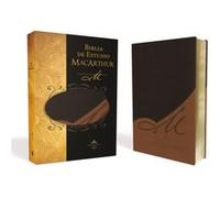 RVR60, Biblia de Estudio MacArthur, Leathersoft, Café