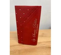 Biblia Estilo Chequera Imi Piel Rojo Con Concordancia RVR1960 Con Concordancia y Broche