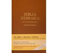 Biblia Hebraica Stuttgartensia: A Reader's Edition