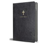 Biblia Reina Valera 1960 letra grande. Símil piel negro con cremallera / Spanish Holy Bible RVR 1960. Large Print, Black Leathersoft, with Zipper