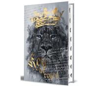 Biblia RVR 1960 letra grande tamaño manual, tapa dura León Rey de Reyes con índice / Spanish Bible RVR 1960 Handy Size, Large Print, ... Handy Size Large Print Hardcover Lion King of