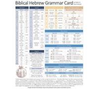 Biblical Hebrew Grammar Card by David Moster David Moster (Auteur)
