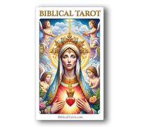 Biblical Tarot Deck : jeu de 78 cartes et guide Unique, basé sur la sagesse de la Bible Qualité supérieure Flexible et facile à mélanger Impression très détaillée