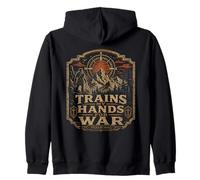 Biblical Trains My Hands for Psaum 1441 Verse Sweat à Capuche