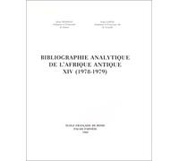 Bibliographie analytique de l'Afrique antique XIVe (1978-1979)
