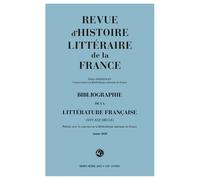 Bibliographie de la littérature française 2021 - Alain Genetiot - Classiques Garnier - broché - Revue