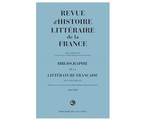 Bibliographie de la littérature française (2025) (2025, Année 2024)