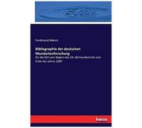 Bibliographie Der Deutschen Mundartenforschung