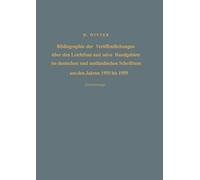 Bibliographie Der Veröffentlichungen Über Den Leichtbau Und Seine Randgebiete Im Deutschen Und Ausländischen Schrifttum Aus Den Jahren 1955 Bis 1959 / Bibliography Of Publications On Light Weight C