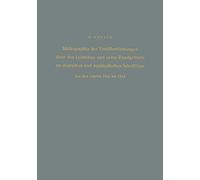 Bibliographie Der Veröffentlichungen Über Den Leichtbau Und Seine Randgebiete Im Deutschen Und Ausländischen Schrifttum Aus Den Jahren 1940 Bis 1954 / Bibliography Of Publications On Light Weight C