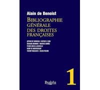 Bibliographie générale des droites françaises: Volume 1