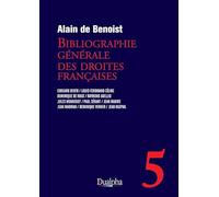 Bibliographie générale des droites françaises: Volume 5