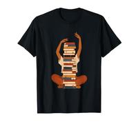 Bibliophile Reading Life Literary Book Stack Lover Bookworm T-Shirt