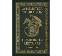 Biblioteca del dragón: Cuaderno para anotar hasta 50 reseñas de libros y más