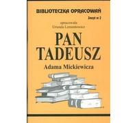 Biblioteczka Opracowañ Pan Tadeusz Adama Mickiewicza Urszula Lementowicz (Buch auf Polnisch)