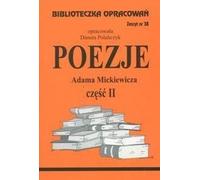 Biblioteczka Opracowañ Poezje Adama Mickiewicza cz. II Danuta Polañczyk (Buch auf Polnisch)