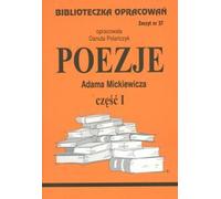 Biblioteczka Opracowañ Poezje Adama Mickiewicza czêœæ I Danuta Polañczyk (Buch auf Polnisch)
