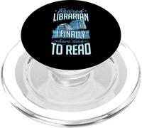 Bibliothécaire à la Retraite, J'Ai Enfin Le Temps de Lire PopSockets PopGrip pour MagSafe