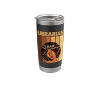 Bibliothécaire Afro Afro-Américaines Mois de l'histoire des Noirs Gobelet isotherme en acier inoxydable double paroi