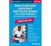 Bibliothécaire assistant spécialisé classe normale - Tout-en-un (Catégorie B - Concours 2026-2027)
