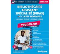 Bibliothécaire assistant spécialisé classe normale - Tout-en-un (Catégorie B - Concours 2026-2027)