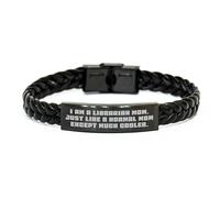 Bibliothécaire Bracelet en cuir tressé de bibliothécaire, cadeaux de maman, parfait pour les cadeaux de bibliothécaire, je suis une maman bibliothécaire. Tout comme une maman normale sauf beaucoup