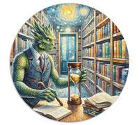 Bibliothècaire de chronologie 1000 Pièces Casse-tête Fantastique Magique Puzzle Rond pour Adultes Et Enfants Classiques Uniques Qualité Supérieure 1000pcs (67.5x67.5cm)