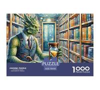 Bibliothècaire de chronologie 1000 Pièces Jigsaw Puzzle Fantastique Magique pour Adultes Artistique Jeu Éduchatif Qualité Supérieure Activité Créative 70x50cm/1000pcs