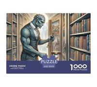 Bibliothècaire de chronologie 1000 Pièces Jigsaw Puzzle Fantastique Magique pour Adultes Classiques Jeu Éduchatif Défi Activité Créative 70x50cm/1000pcs