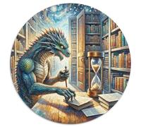 Bibliothècaire de chronologie 1000 Pièces Puzzle Fantastique Magique Puzzle Rond pour Adultes Et Enfants Classiques Cadeaux Qualité Supérieure 1000pcs (67.5x67.5cm)