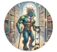 Bibliothècaire de chronologie 1000 Pièces Puzzle Fantastique Magique Puzzle Rond pour Adultes Et Enfants Classiques Cadeau Décompression 1000pcs (67.5x67.5cm)