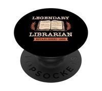 Bibliothécaire légendaire : création d'un Livre de bibliothèque en 1966 PopSockets PopGrip Adhésif