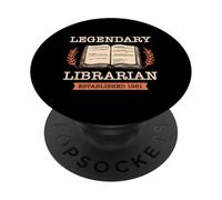 Bibliothécaire légendaire : création d'un Livre de bibliothèque en 1981 PopSockets PopGrip Adhésif