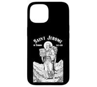 Bibliothécaire Patron Saint Jérôme Bookish Reader Livre bibliothécaire Coque pour iPhone 15