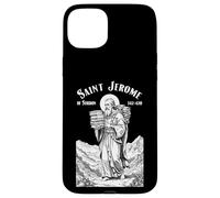 Bibliothécaire Patron Saint Jérôme Bookish Reader Livre bibliothécaire Coque pour iPhone 15 Plus