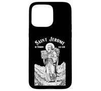 Bibliothécaire Patron Saint Jérôme Bookish Reader Livre bibliothécaire Coque pour iPhone 15 Pro Max