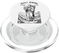 Bibliothécaire Patron Saint Jérôme Bookish Reader Livre bibliothécaire PopSockets PopGrip pour MagSafe