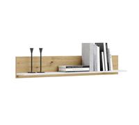 Bibliothèque 100 cm - chêne artisan et blanc