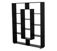 Bibliothèque 11 étagères multiformes noire EMILY